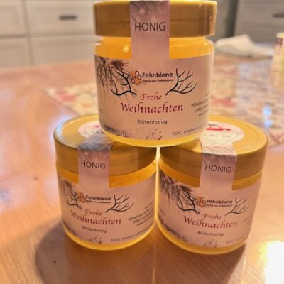 Bl&uuml;tenhonig Cremig 250g Frohe Weihnachten